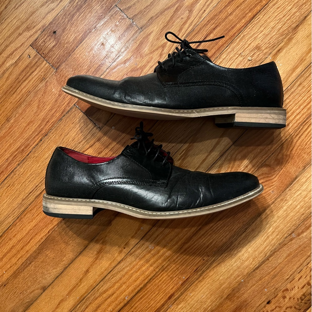 Jeremy Clarke genuine leather black dress shoes